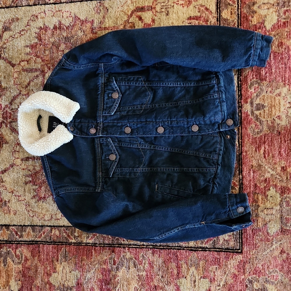Gap kids sherpa jean jacket